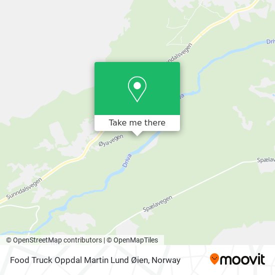 Food Truck Oppdal Martin Lund Øien map