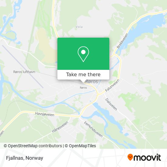 Fjallnas map