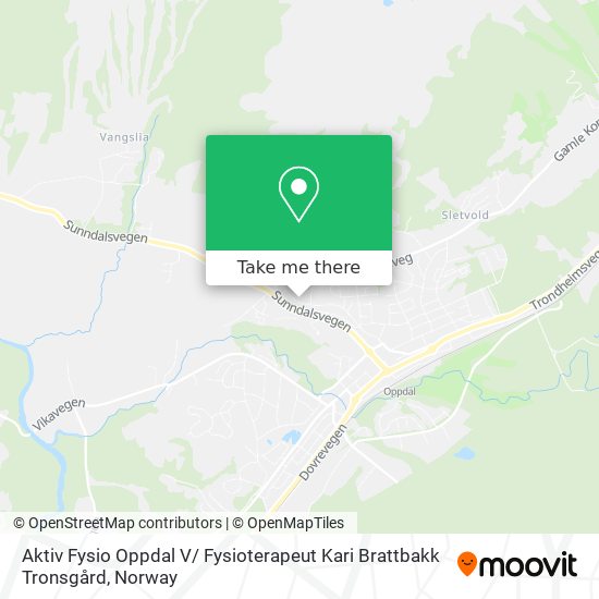 Aktiv Fysio Oppdal V/ Fysioterapeut Kari Brattbakk Tronsgård map