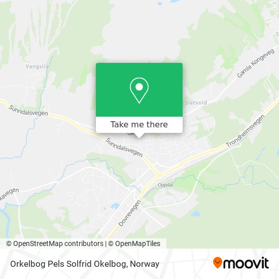 Orkelbog Pels Solfrid Okelbog map