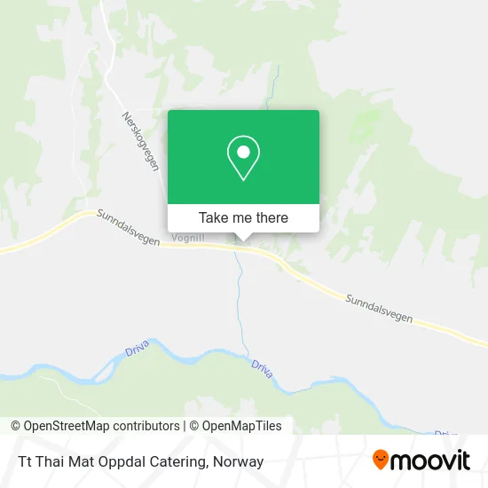 Tt Thai Mat Oppdal Catering map