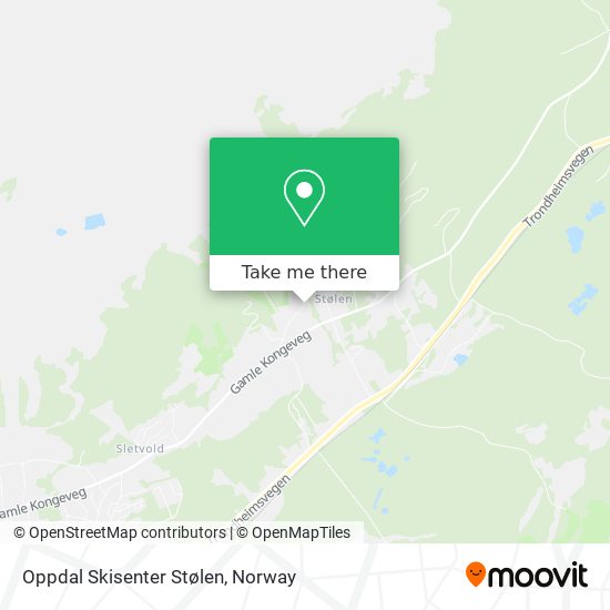 Oppdal Skisenter Stølen map