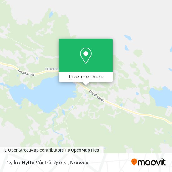 Gyllro-Hytta Vår På Røros. map