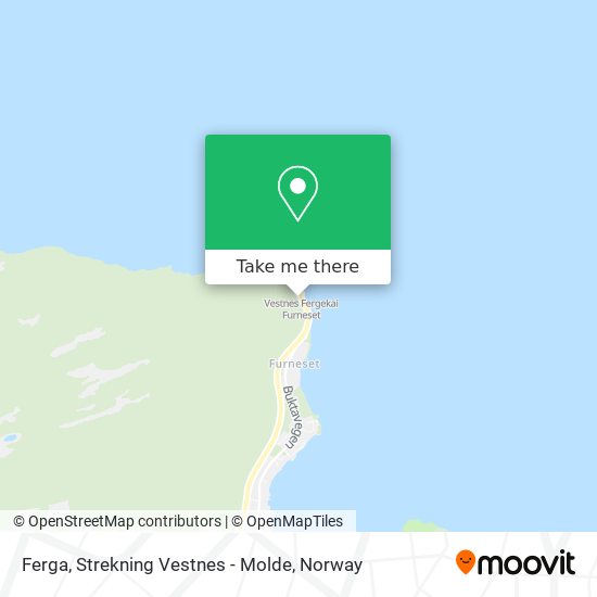 Ferga, Strekning Vestnes - Molde map