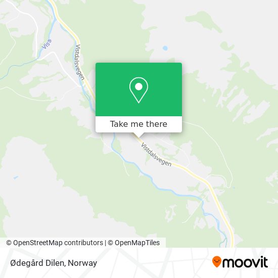 Ødegård Dilen map