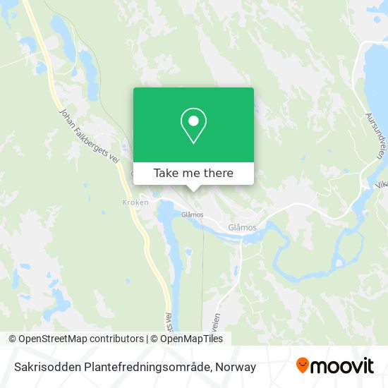 Sakrisodden Plantefredningsområde map