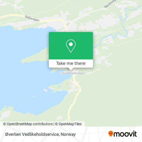 Øverlien Vedlikeholdservice map