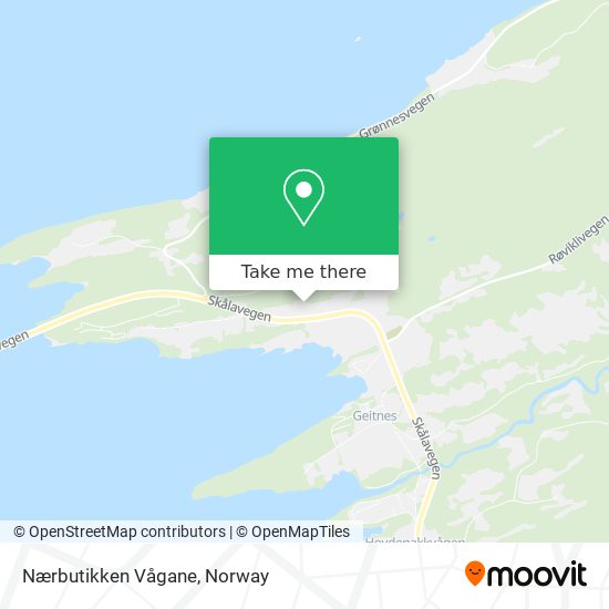Nærbutikken Vågane map