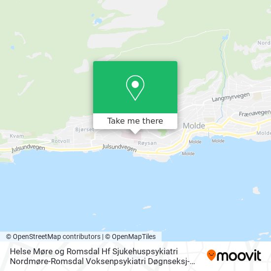 Helse Møre og Romsdal Hf Sjukehuspsykiatri Nordmøre-Romsdal Voksenpsykiatri Døgnseksj-Lundavang map