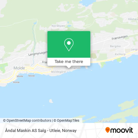 Åndal Maskin AS Salg - Utleie map