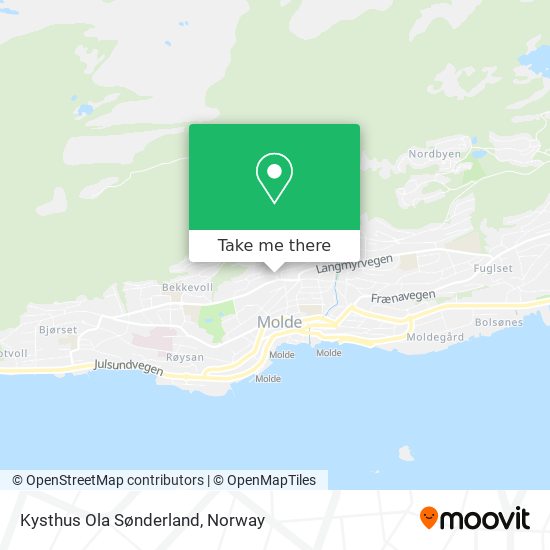 Kysthus Ola Sønderland map