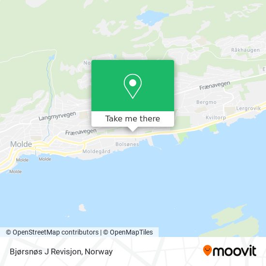 Bjørsnøs J Revisjon map