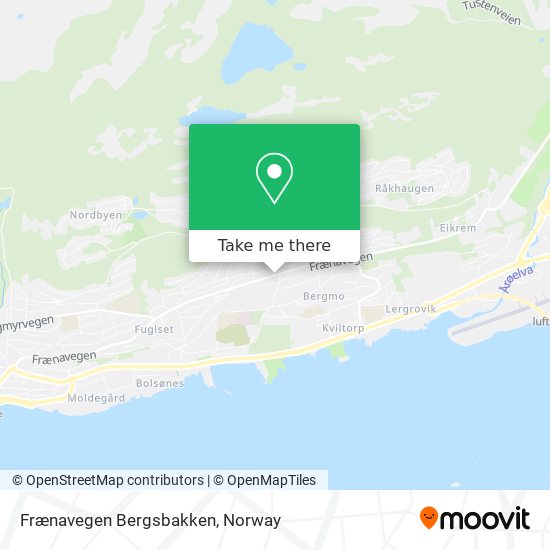 Frænavegen Bergsbakken map