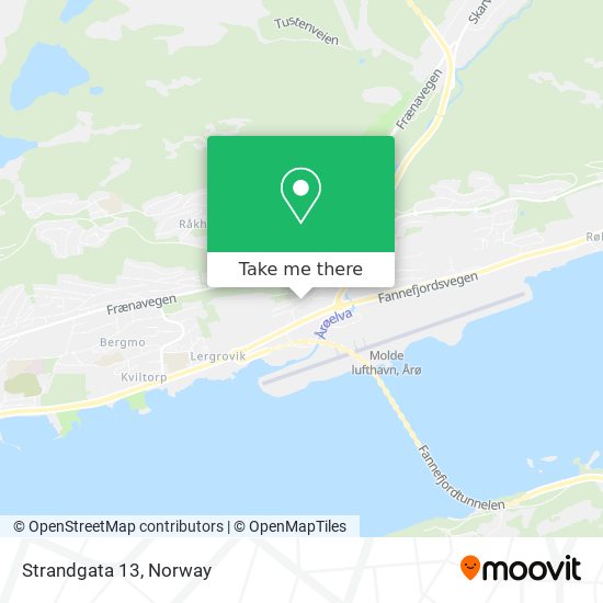 Strandgata 13 map