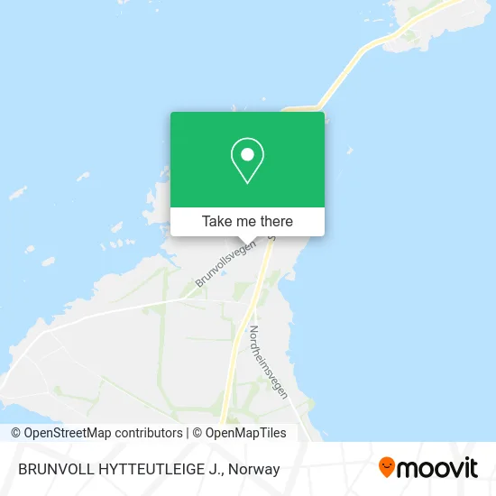 BRUNVOLL HYTTEUTLEIGE J. map