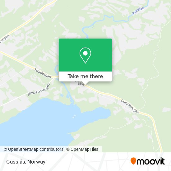 Gussiås map