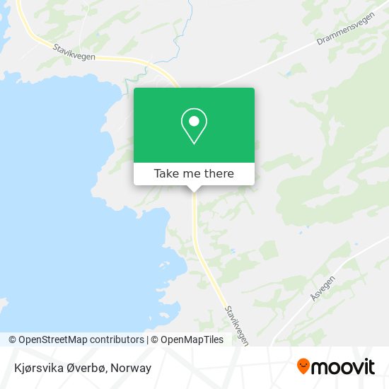 Kjørsvika Øverbø map