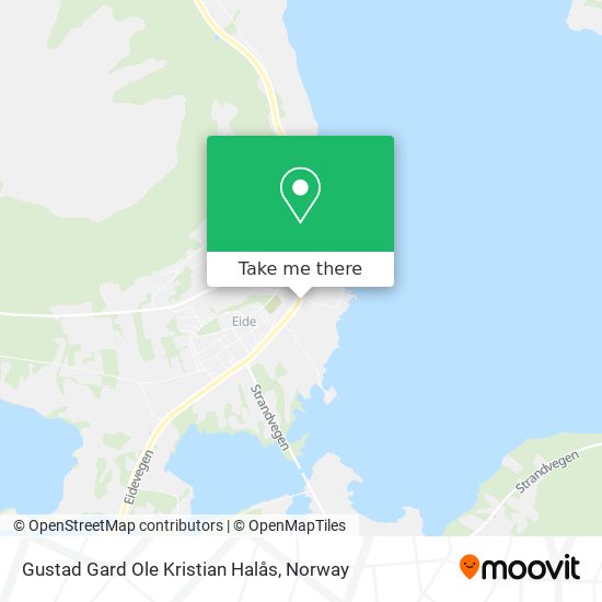 Gustad Gard Ole Kristian Halås map