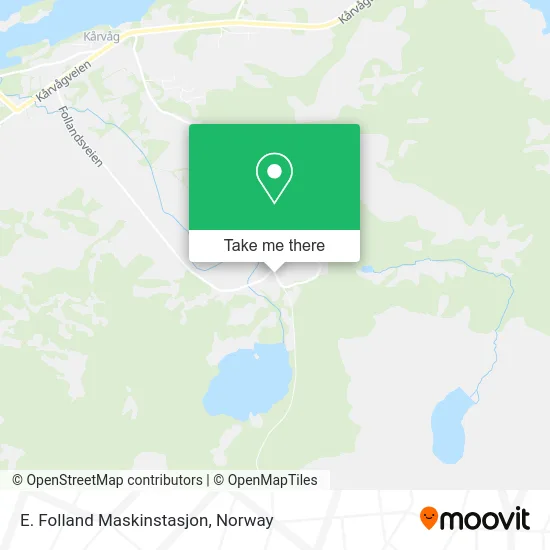 E. Folland Maskinstasjon map