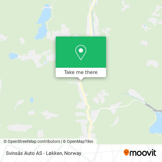 Svinsås Auto AS - Løkken map