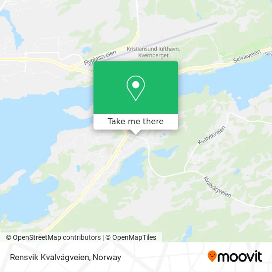 Rensvik Kvalvågveien map