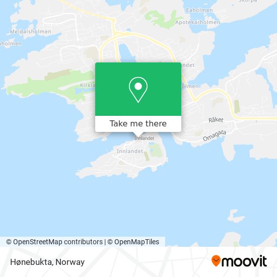 Hønebukta map