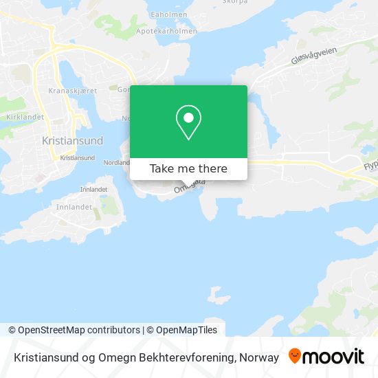 Kristiansund og Omegn Bekhterevforening map