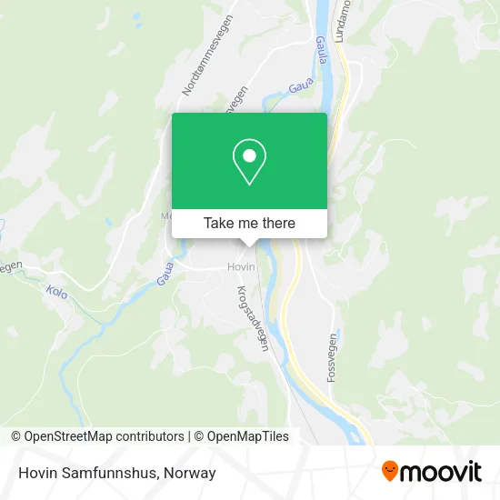 Hovin Samfunnshus map