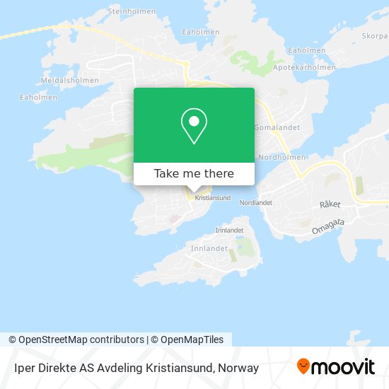Iper Direkte AS Avdeling Kristiansund map