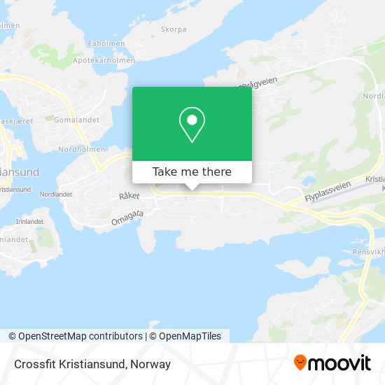Crossfit Kristiansund map