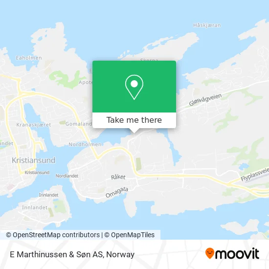 E Marthinussen & Søn AS map