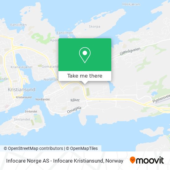 Infocare Norge AS - Infocare Kristiansund map