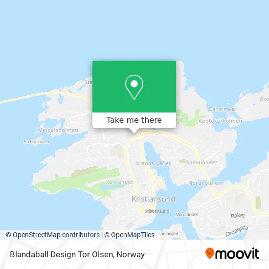 Blandaball Design Tor Olsen map