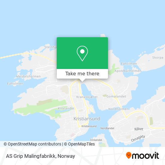 AS Grip Malingfabrikk map