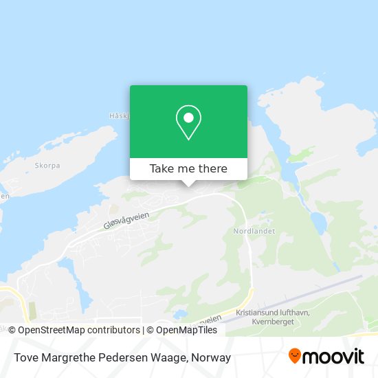 Tove Margrethe Pedersen Waage map