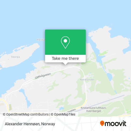 Alexander Hennøen map