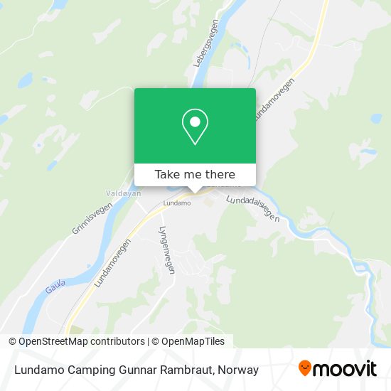 Lundamo Camping Gunnar Rambraut map