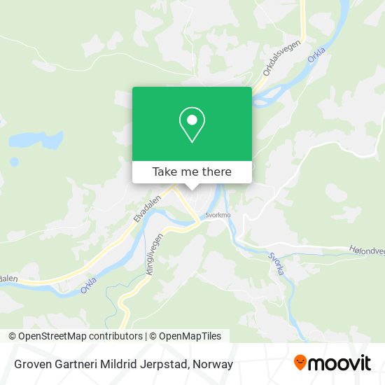 Groven Gartneri Mildrid Jerpstad map