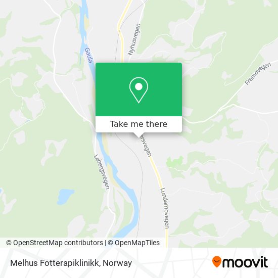 Melhus Fotterapiklinikk map