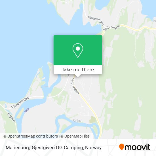 Marienborg Gjestgiveri OG Camping map