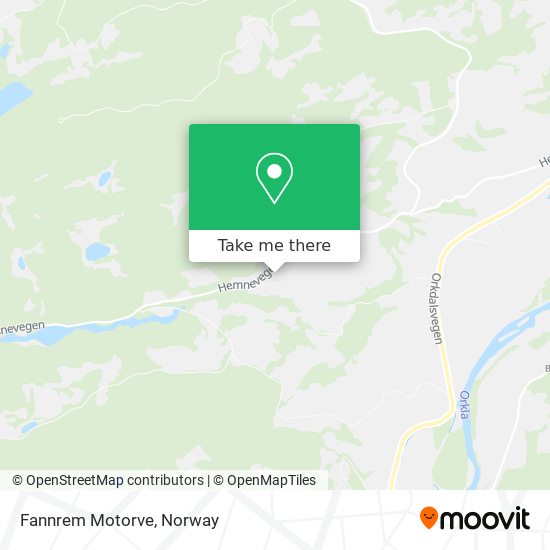 Fannrem Motorve map