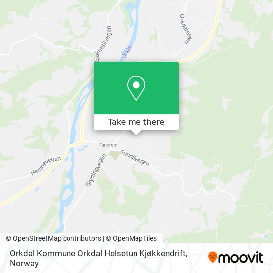 Orkdal Kommune Orkdal Helsetun Kjøkkendrift map