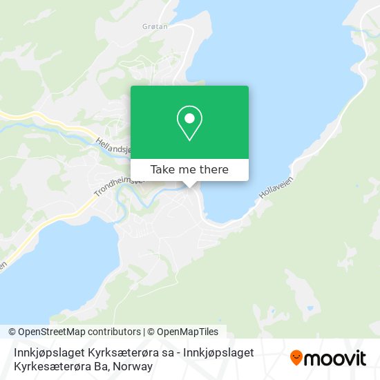 Innkjøpslaget Kyrksæterøra sa - Innkjøpslaget Kyrkesæterøra Ba map