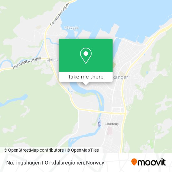 Næringshagen I Orkdalsregionen map
