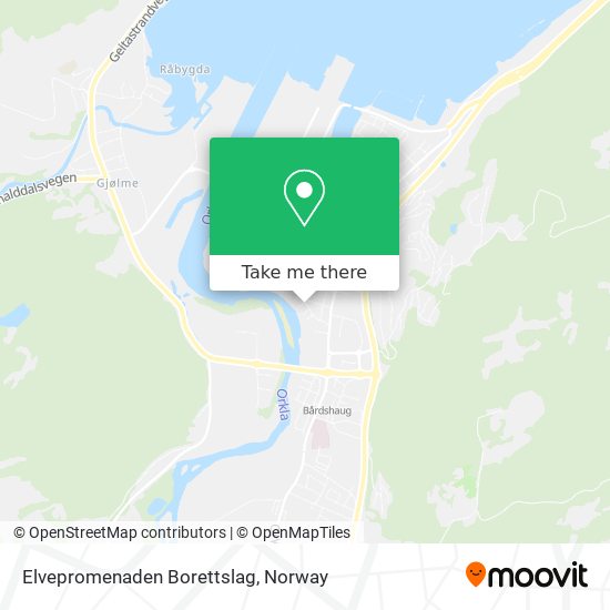 Elvepromenaden Borettslag map