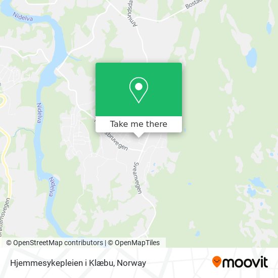 Hjemmesykepleien i Klæbu map