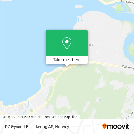 D7 Øysand Billakkering AS map