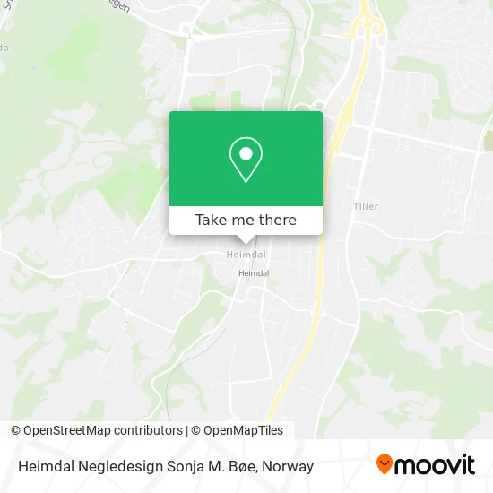 Heimdal Negledesign Sonja M. Bøe map