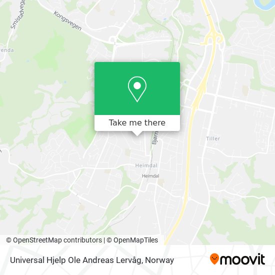 Universal Hjelp Ole Andreas Lervåg map
