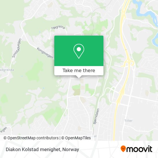 Diakon Kolstad menighet map